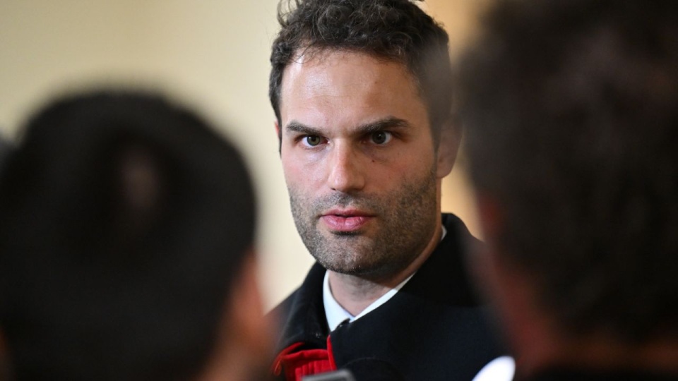 Prokurator Aleksander Duda. Sąd utrzymał areszt dla Sebastiana M. Mężczyzna usłyszał wcześniej zarzut spowodowania wypadku na A1, w którym zginęła trzyosobowa rodzina. PAP/Piotr Polak