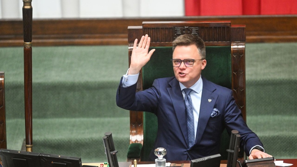 Marszałek Sejmu Szymon Hołownia. PAP/Radek Pietruszka