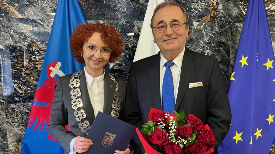 Joanna Agatowska piastuje urząd prezydenta Świnoujścia od ubiegłego roku. Tę funkcję Janusz Żmurkiewicz przekazał jej 7 maja 2024 roku. Fot. Joanna Maraszek [Radio Szczecin/Archiwum]
