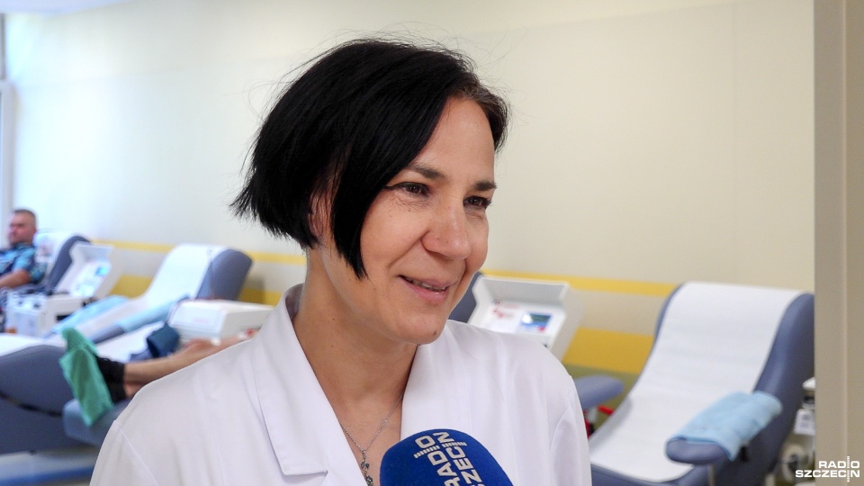 lek. Anna Lipińska - wicedyrektor Regionalnego Centrum Krwiodawstwa i Krwiolecznictwa w Szczecinie | Fot. Maciej Papke [Radio Szczecin]