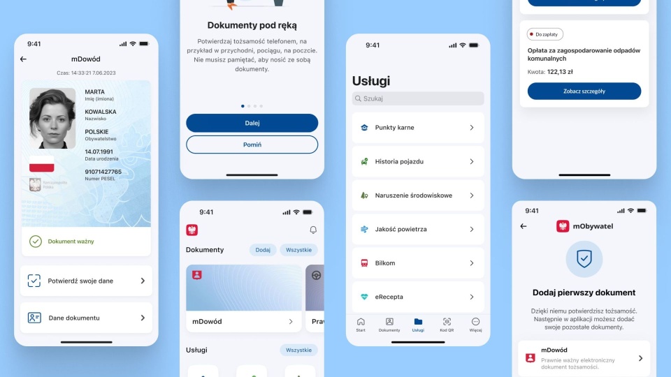 Aplikacja mObywatel. Mat. mobywatel.gov.pl