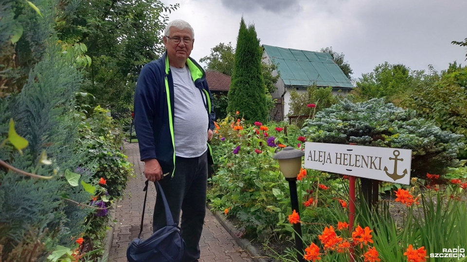 Pan Andrzej ubolewa nad marnymi zbiorami ogórków, które po obfitych deszczach zaatakowała zaraza. Fot. Joanna Maraszek [Radio Szczecin]