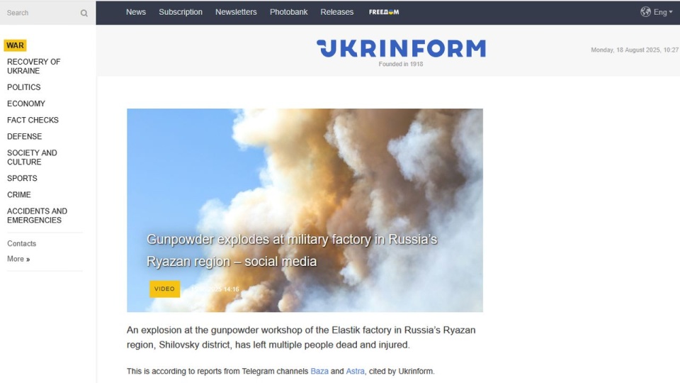 źródło: www.ukrinform.net