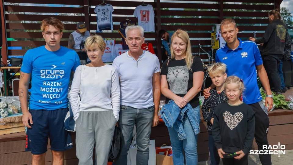 Rodzina pogorzelców. Fot. Robert Stachnik [Radio Szczecin]