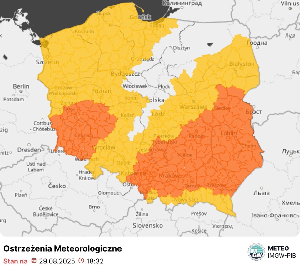 źródło: x.com/IMGWmeteo