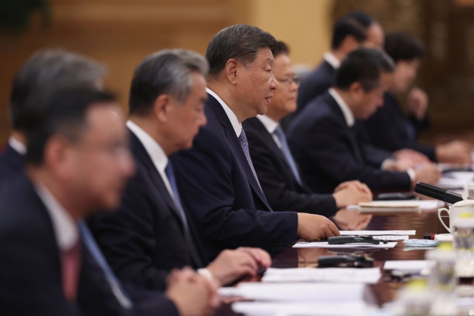 Przywódca Chin Xi Jinping. Fot. PAP/EPA/Lintao Zhang / POOL