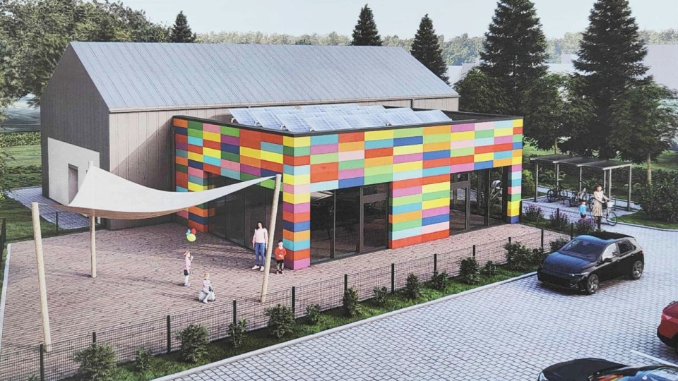 Wizualizacja budynku. Graf. Gmina Kołobrzeg