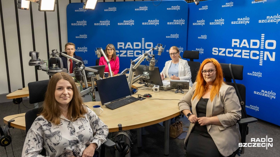 Dorota Kapuścińska, Alicja Bodlas, Marta Gołębiewska, Jakub Wojciechowski. Fot. Robert Stachnik [Radio Szczecin]