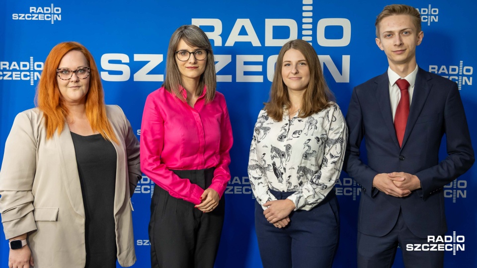Dorota Kapuścińska, Alicja Bodlas, Marta Gołębiewska, Jakub Wojciechowski. Fot. Robert Stachnik [Radio Szczecin]