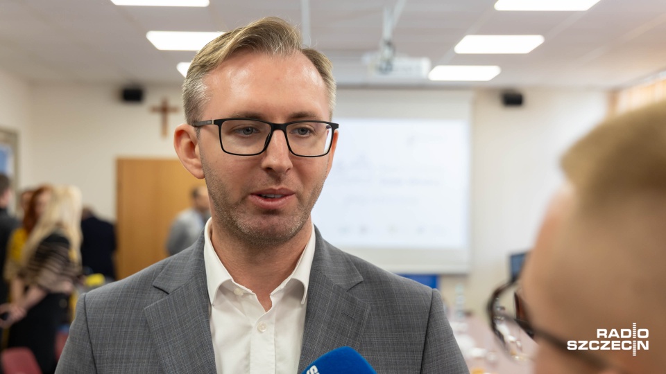 Zastępca prezydenta Szczecina Łukasz Kadłubowski. Fot. Robert Stachnik [Radio Szczecin]