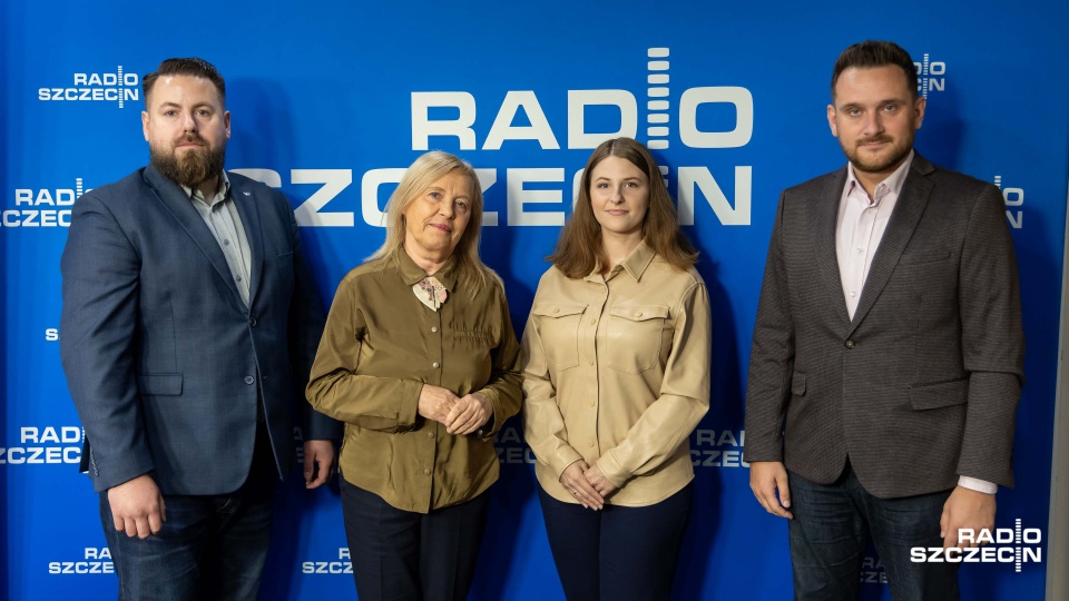 Urszula Pańka, Marta Gołębiewska, Krzysztof Romianowsk, Michał Wójtowic. Fot. Robert Stachnik [Radio Szczecin]