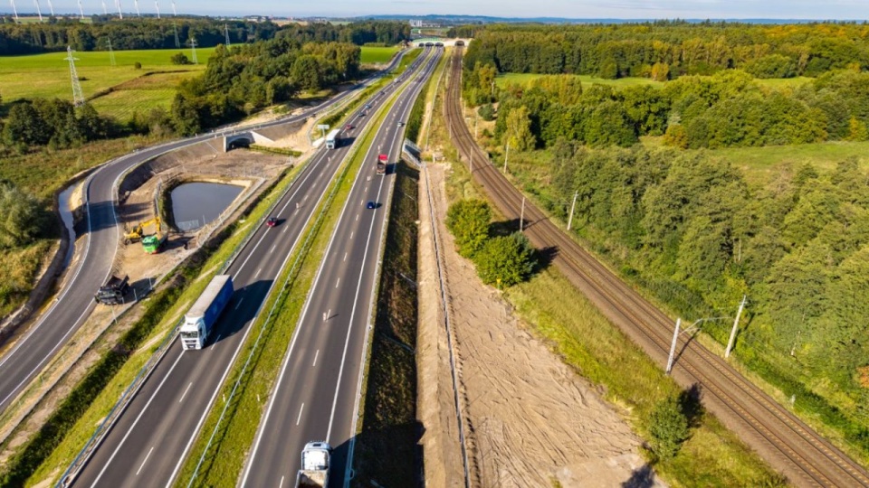 S3 Dargobądz-Troszyn - widok z Troszyna w kierunku Wolina. Fot. GDDKiA Szczecin