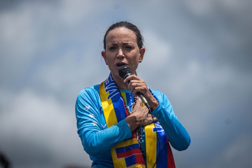Maria Corina Machado. Fot. PAP/EPA/Henry Chirinos