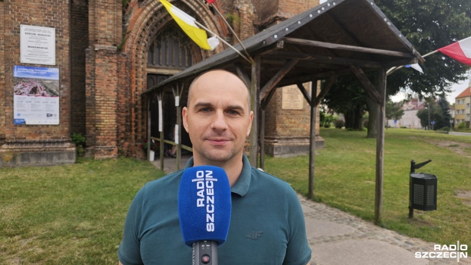 Burmistrz Gminy Chojna, Łukasz Podleśny. Fot. Stanisław Sikora [Radio Szczecin]