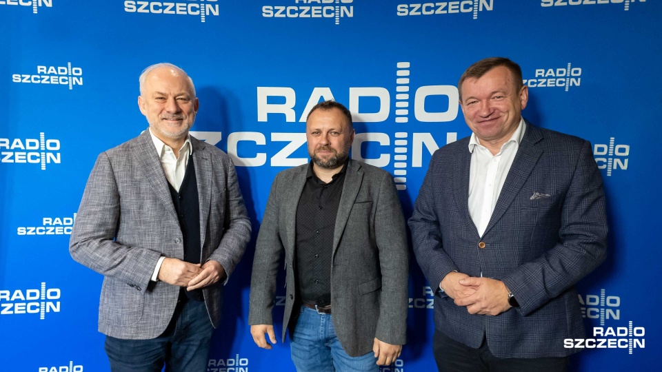 Grzegorz Napieralski, Jarosław Rzepa, Mieczysław Skawiński. Fot. Robert Stachnik [Radio Szczecin]