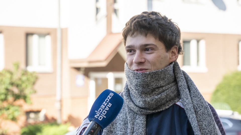 Marcin Chruśliński z partii Razem. Fot. Kamila Kozioł [Radio Szczecin]