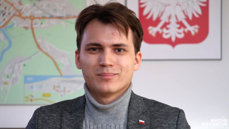 Adrian Tomicki to najmłodszy w historii kołobrzeski radny. Fot. Przemysław Polanin [Radio Szczecin]