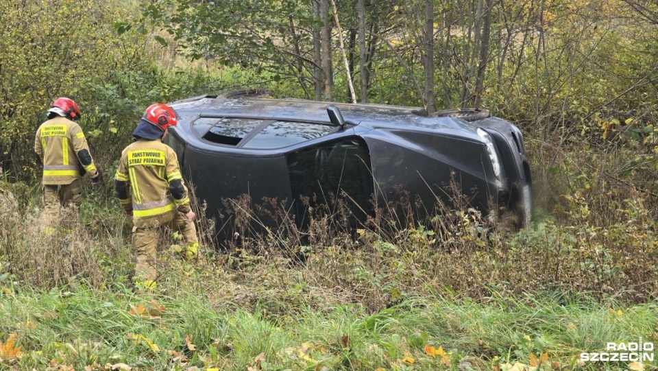 Pojazd prowadził 23-letni mężczyzna, który nie posiadał stosownych uprawnień do poruszania się po drogach publicznych w Polsce. Fot. Rafael Żełobowski [Radio Szczecin]
