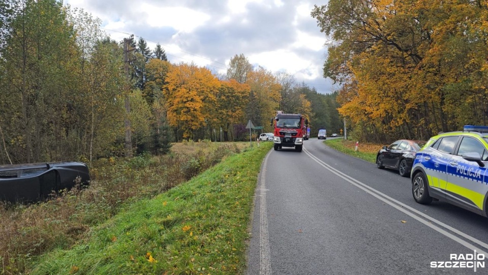 Pojazd prowadził 23-letni mężczyzna, który nie posiadał stosownych uprawnień do poruszania się po drogach publicznych w Polsce. Fot. Rafael Żełobowski [Radio Szczecin]