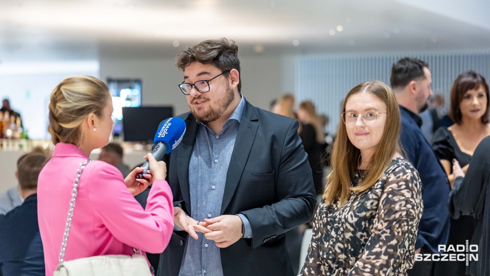 Kacper Narodzonek mówi o tym, jak może wyglądać praca za 10 lat. Fot. Robert Stachnik [Radio Szczecin]