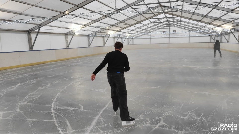 Lodowisko będzie czynne codziennie w godz. 9-22 do końca lutego. Fot. Przemysław Polanin [Radio Szczecin]