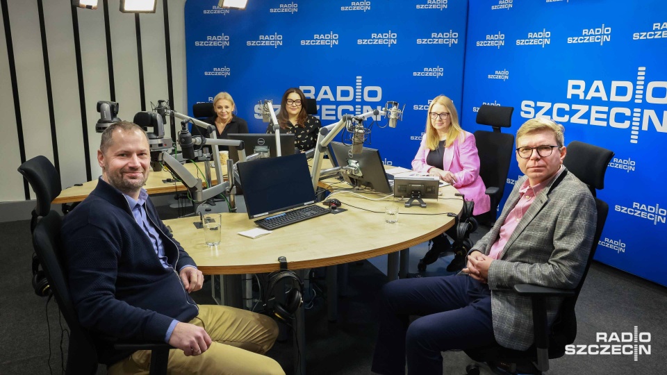 Magdalena Cwynar, Agnieszka Stach, Krystian Drapiński, Krzysztof Gurbin. Fot. Robert Stachnik [Radio Szczecin]