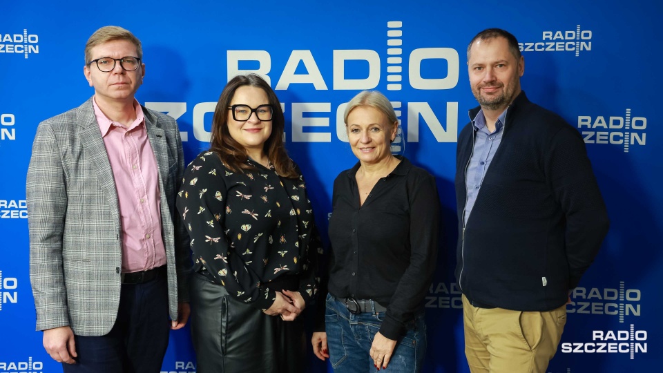 Magdalena Cwynar, Agnieszka Stach, Krystian Drapiński, Krzysztof Gurbin. Fot. Robert Stachnik [Radio Szczecin]