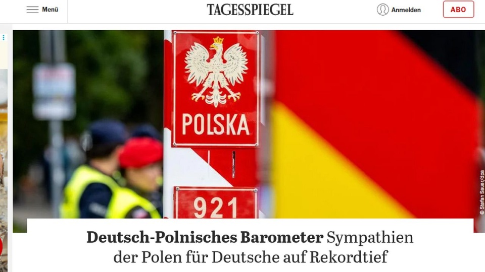 "Tagesspiegel” zaznaczył, że odpowiedzi ankietowanych zależą od preferencji politycznych. źródło: www.tagesspiegel.de