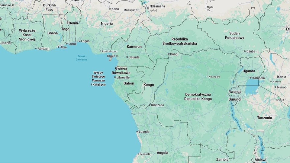 Ministerstwo spraw zagranicznych działa w sprawie Polaka porwanego u wybrzeży Gwinei Równikowej. Fot. google.com/maps