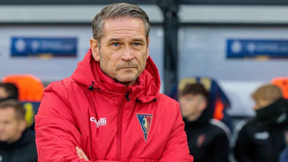 Trener Pogoni Szczecin Thomas Thomasberg. PAP/Jerzy Muszyński