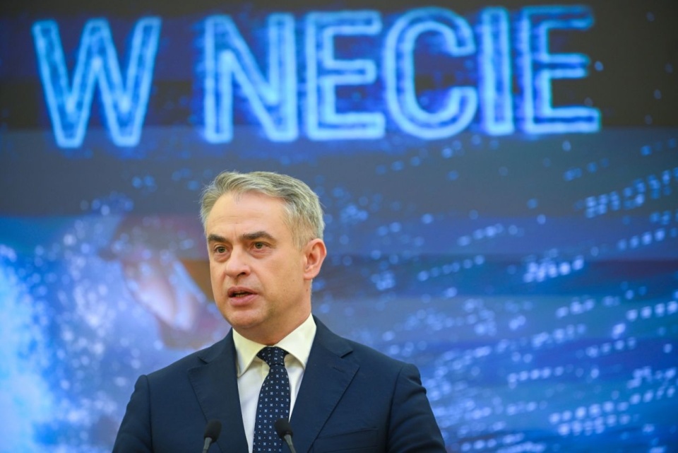 Wicepremier i minister cyfryzacji Krzysztof Gawkowski. Fot. PAP/Marcin Obara