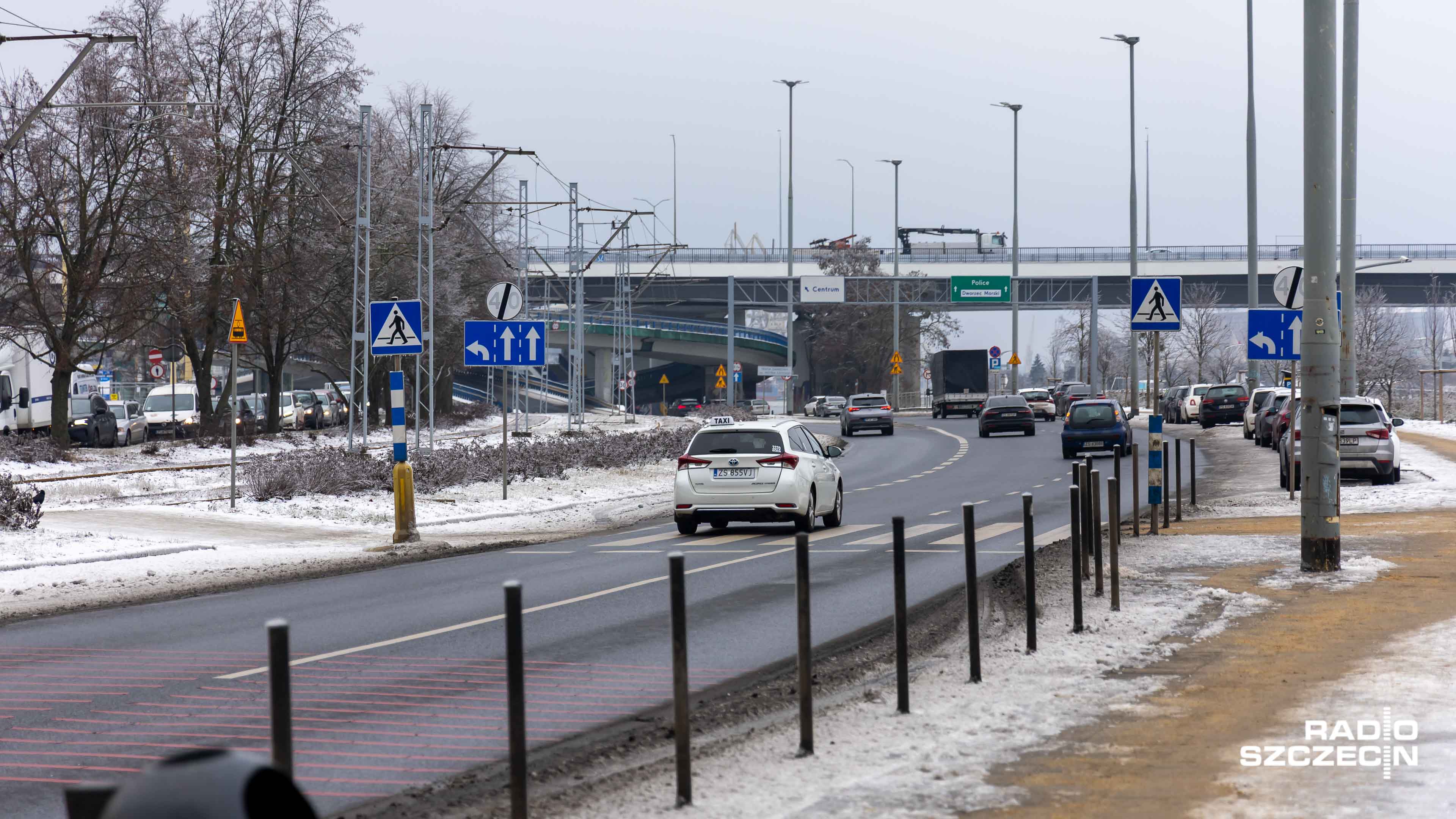 Od północy udrożnienie Nabrzeża Wieleckiego