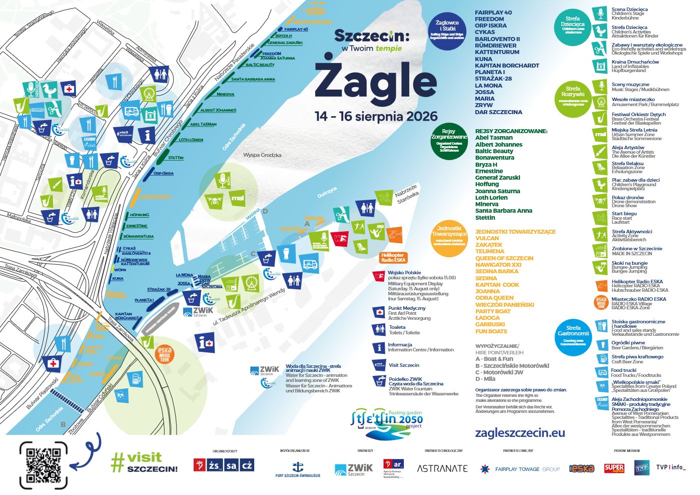 Mapa wydarzenia Żagle 2026 Mapa wydarzenia Żagle 2026