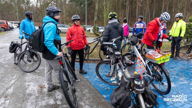 Fot. Robert Stachnik [Radio Szczecin] Rowerem w sylwestra [WIDEO, ZDJĘCIA]