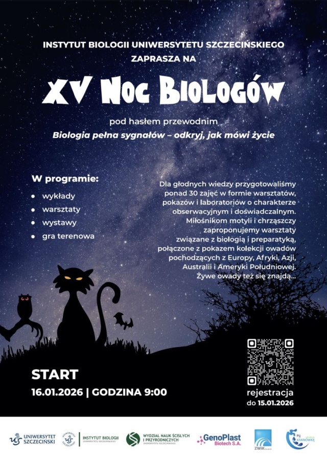 Mat. US Noc Biologów na US. Trwają zapisy na warsztaty