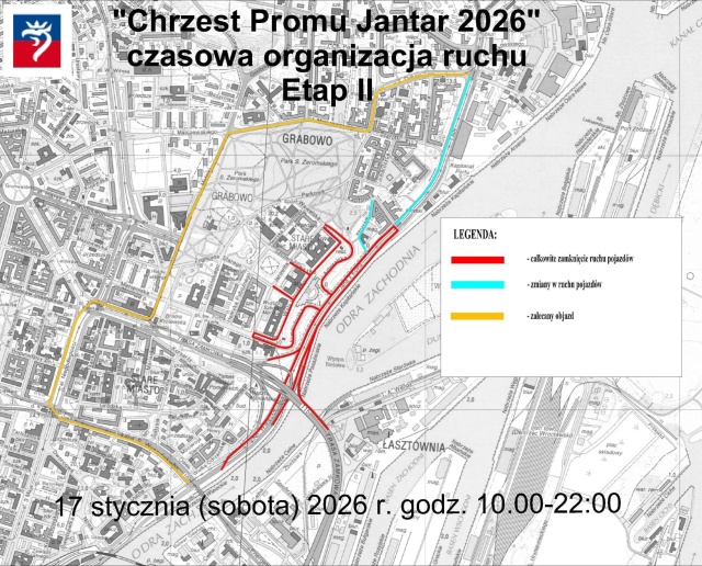 Etap II. Mat. ZDiTM Zmiany w organizacji ruchu w okolicach Wałów Chrobrego [MAPY]