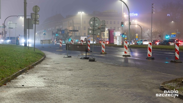 Fot. Robert Stachnik [Radio Szczecin] Zmiana organizacji ruchu w okolicy Trasy Zamkowej [ZDJĘCIA]