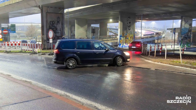 Fot. Robert Stachnik [Radio Szczecin] Zmiana organizacji ruchu w okolicy Trasy Zamkowej [ZDJĘCIA]