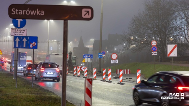Fot. Robert Stachnik [Radio Szczecin] Zmiana organizacji ruchu w okolicy Trasy Zamkowej [ZDJĘCIA]