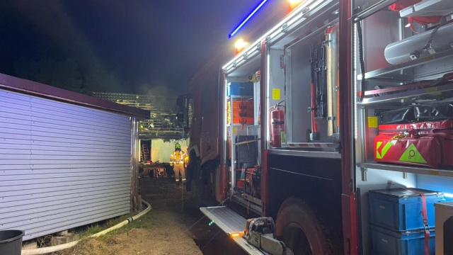 Fot. KP PSP w Gryfinie Pożar domu jednorodzinnego. Straty materialne są ogromne [ZDJĘCIA]