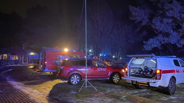 Fot. KP PSP w Gryfinie Pożar domu jednorodzinnego. Straty materialne są ogromne [ZDJĘCIA]