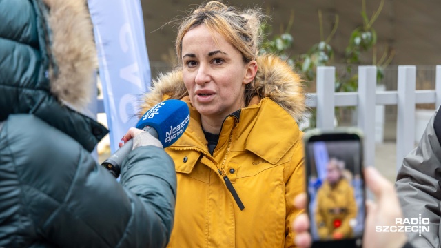 Fot. Robert Stachnik [Radio Szczecin] Pobiegli w mrozie, ale w słusznym celu [ZDJĘCIA]