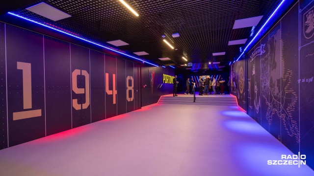 Fot. Robert Stachnik [Radio Szczecin] Pogoń Szczecin ma nowy tunel, którego projekt wybrali kibice [WIDEO, ZDJĘCIA]