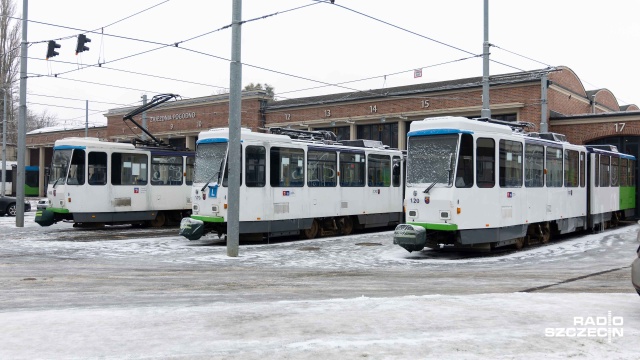 Fot. Robert Stachnik [Radio Szczecin] Część tramwajów pozostanie w czwartek w zajezdni [ZDJĘCIA]