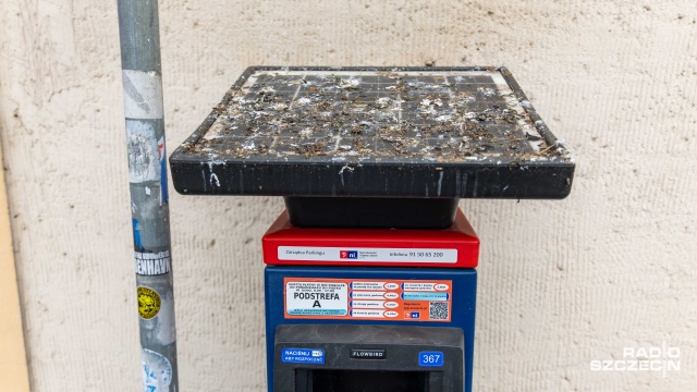 Fot. Robert Stachnik [Radio Szczecin] Brudny jak parkomat w Szczecinie [ZDJĘCIA]