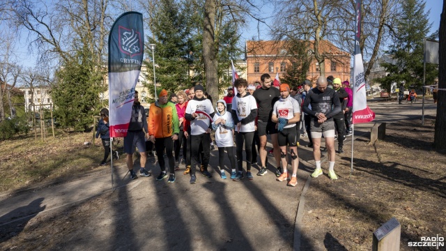 Fot. Kamila Kozioł [Radio Szczecin] Przebiegli symboliczny dystans, aby oddać hołd Wyklętym [WIDEO, ZDJĘCIA]