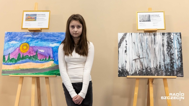 Fot. Robert Stachnik [Radio Szczecin] Pierwsza prawdziwa wystawa zdolnych uczniów szczecińskiej podstawówki [ZDJĘCIA]