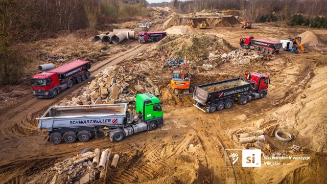 Fot. Szczecińskie Inwestycje Miejskie Trasa Północna nabiera kształtów [ZDJĘCIA]