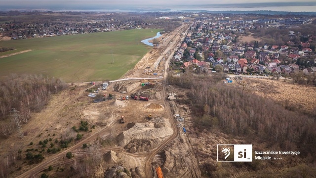 Fot. Szczecińskie Inwestycje Miejskie Trasa Północna nabiera kształtów [ZDJĘCIA]