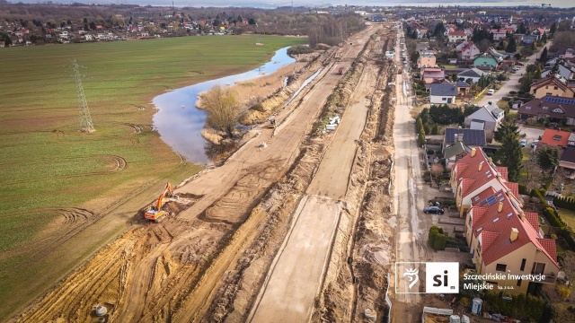 Fot. Szczecińskie Inwestycje Miejskie Trasa Północna nabiera kształtów [ZDJĘCIA]